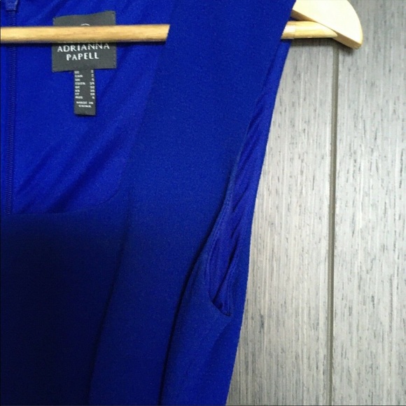 Cobalt Blue Adrianna Papell Midi Dress - Picture 8 of 11
